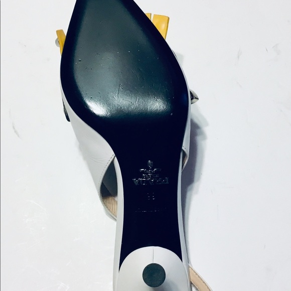 Prada Stud-embellished leather slingback pumps - Picture 5 of 8